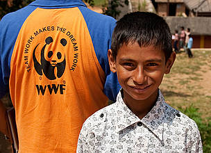 WWF have developed Eco Clubs in schools throughout Nepal, educating younger community members on climate change and climate change adaptation. © WWF / Seth JACKSON WWF have helped set-up Eco Clubs in schools throughout Nepal, educating younger community members on climate change and climate change adaptation.