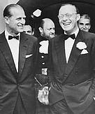 HRH Prince Philipp and HRH Prince Bernhard (right) at the launching of WWF-US in 1962.