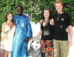 Ana, Sian & Sawyer with Arona Soumare, WAMER Conservation Director
© WWF / Sawyer Blazek
© WWF / Sawyer Blazek