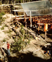 Fish camp on the Koyukuk River near Huslia, Alaska in July 1971.
© .
© .