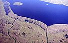 Aerial view of the Danube Delta. The delta is one of the world’s most valuable wetland areas, home to 300 species of birds and 45 freshwater fish species.