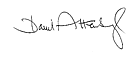 Sir David Attenborough signature