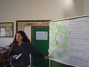 Me, facilitating the problem tree exercise
© WWF / Heather Zissler
© WWF / Heather Zissler