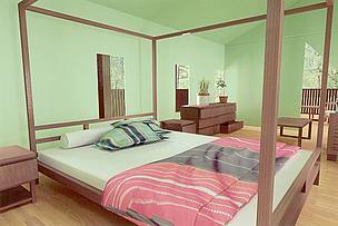 The new ecotent-camp, shown here as envisioned by an interior designer, will combine modern ...
© I Ching Decor
© I Ching Decor
