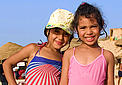 Tunisian girls on the beach in Tabarka © Marina Gomei / WWF Mediterranean Tunisian girls on the beach in Tabarka