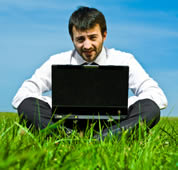 It's now even easier to find out more about WWF
© iStockphoto/ZoneCreative Man with laptop
© iStockphoto/ZoneCreative