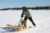 Visiting musher Earl from way up in Fort Yukon driving his dogs past at full speed.
© Tonje Folkestad
© Tonje Folkestad