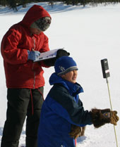 Loise Vent and Alex Vent taking readings for the climate change project.
© Tonje Folkestad
© Tonje Folkestad
