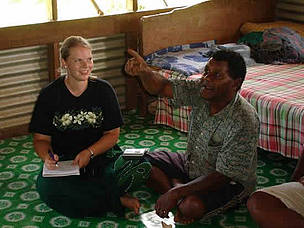 Interview with the chief of Keka Village.
© WWF / Michaela Wilczek
© WWF / Michaela Wilczek