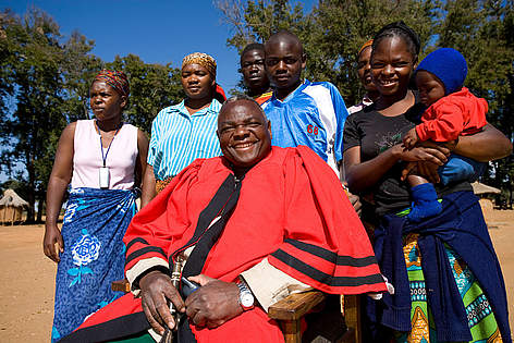Chief Mwanachingwala, a local tribal chief is working together with WWF-Netherlands to restore the ...
© Martin Harvey / WWF rel=