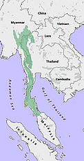 Map of the Kayah Karen Tenasserim ecoregion.<br />© WWF Greater Mekong © WWF Greater Mekong Map of the Kayah Karen Tenasserim ecoregion.
