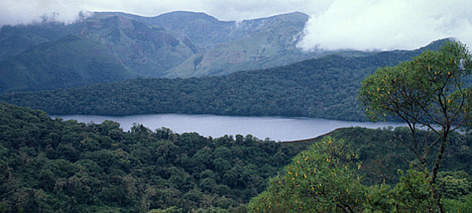 Lake Oku, a sacred crater lake in the Kilum Mountain Forest Mount Kilum, Cameroon.
© WWF / Meg GAWLER rel=