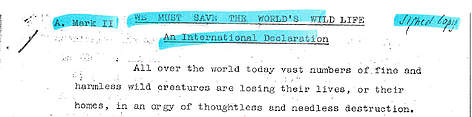 Snippet from the first page of the Morges Manifesto, the document which signaled the founding of ...
© WWF rel=
