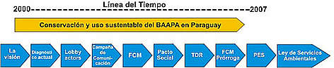 Gráfico de línea del tiempo / ©: WWF Paraguay rel=