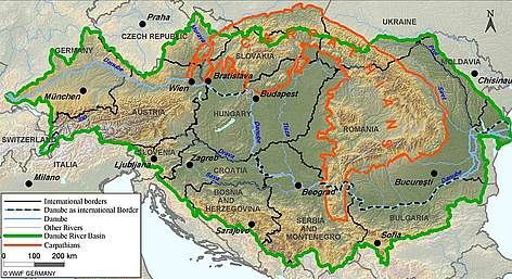 The Danube River Basin and Carpathian Mountains are globally important ecoregions that cover all or ...
© WWF-DCPO rel=