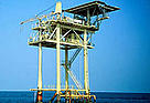 Offshore oil & gas development. Texas, Gulf of Mexico, USA