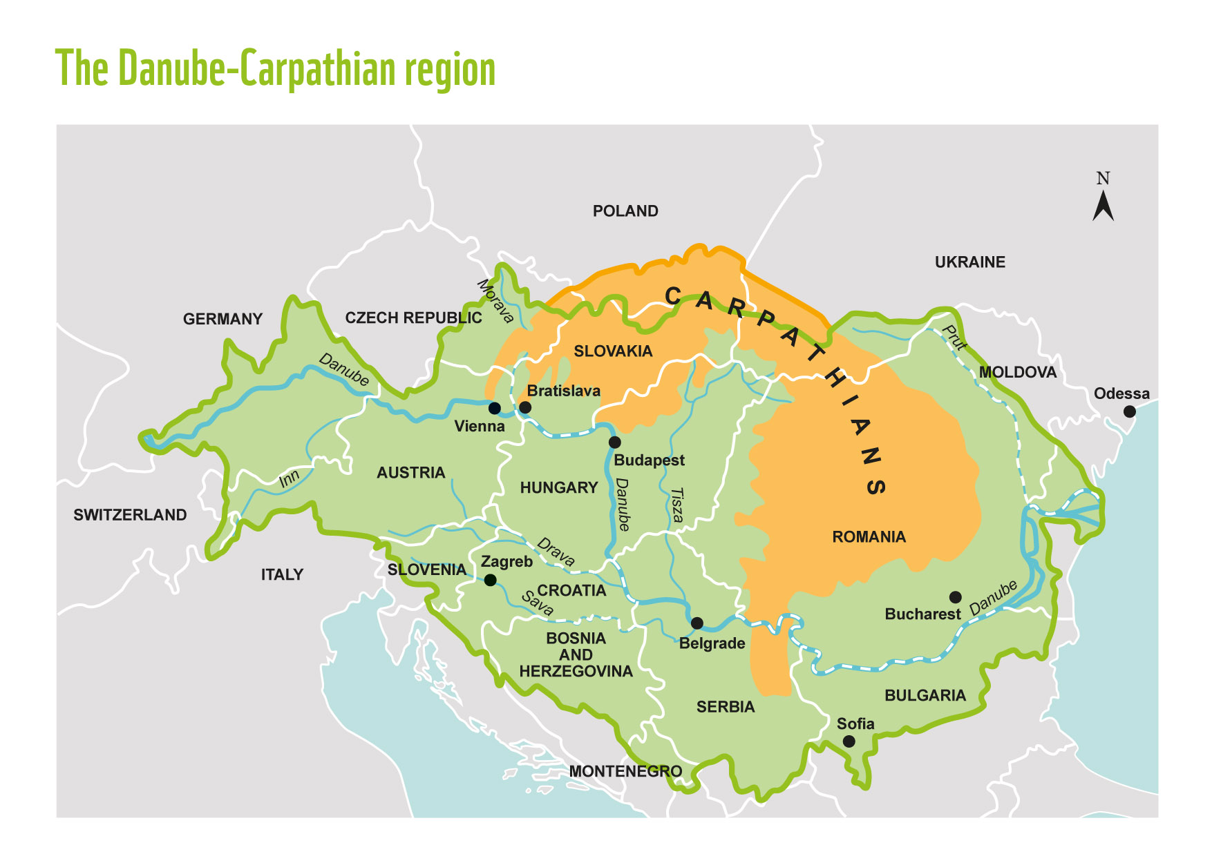 Carpathian Mountains Physical Map Pictures to Pin on Pinterest - PinsDaddy