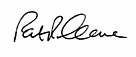 Sir Peter Crane signature