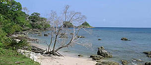 West coast of Ujung Kulon National Park
