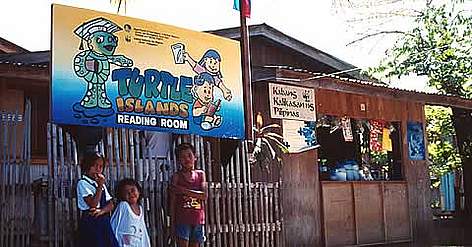 Community education centre set up by WWF Philippines for the Turtle Islands community and ...
© WWF / Soh Koon CHNG Community education centre set up by WWF Philippines for the Turtle Islands community and ... rel=