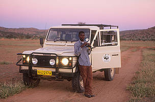 Game guards tracking rhinos, Torra Conservancy, Kunene, Namibia. The LIFE project in Namibia ...
© Edward Parker / WWF
© Edward Parker / WWF
