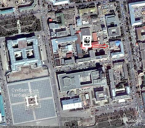 Location of WWF Mongolia Programme Office in Ulaanbaatar
© WWF Mongolia rel=