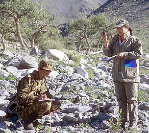WWF research team monitoring snow leopard presence in the Altan Khokki range, Khar Us Nuur National ...
© Hartmut Jungius / WWF WWF research team monitoring snow leopard presence in the Altan Khokki range, Khar Us Nuur National ...
© Hartmut Jungius / WWF